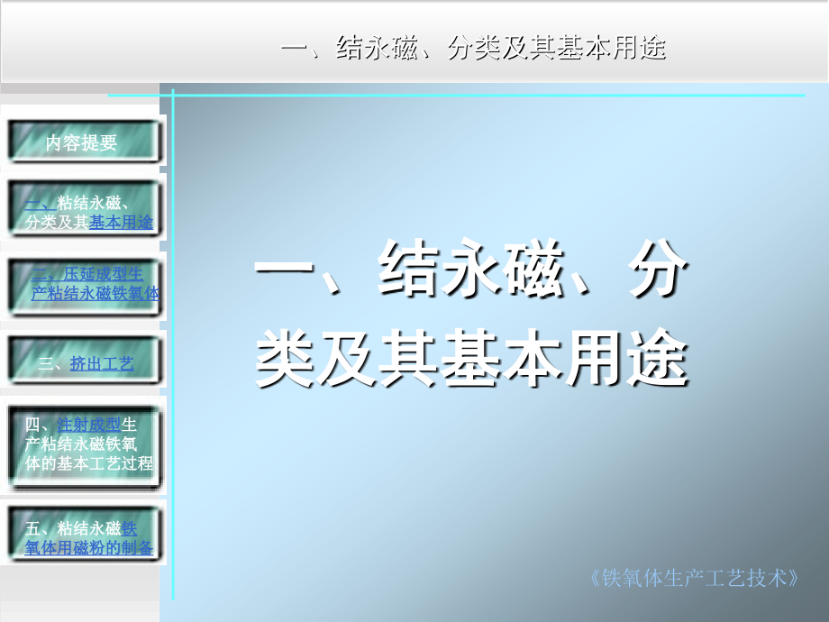 粘磁铁氧体材料大生产工艺控制技术_第3页