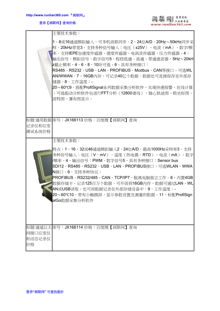 宽温数据记录仪和信号记录仪价格_第3页