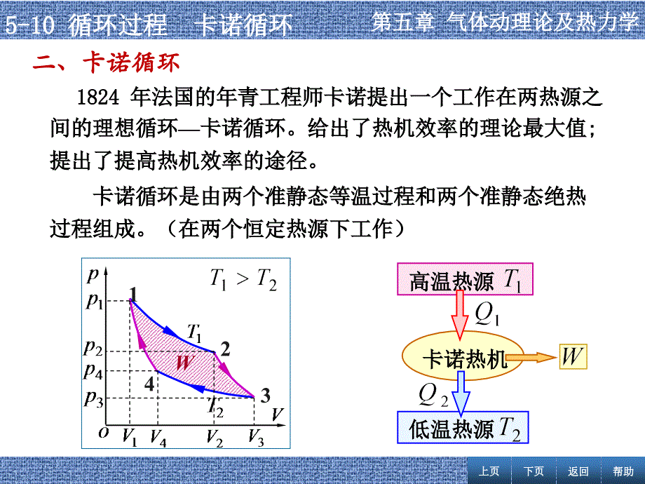 张丹海《简明大学物理》5-10 循环过程  卡诺循环_第4页