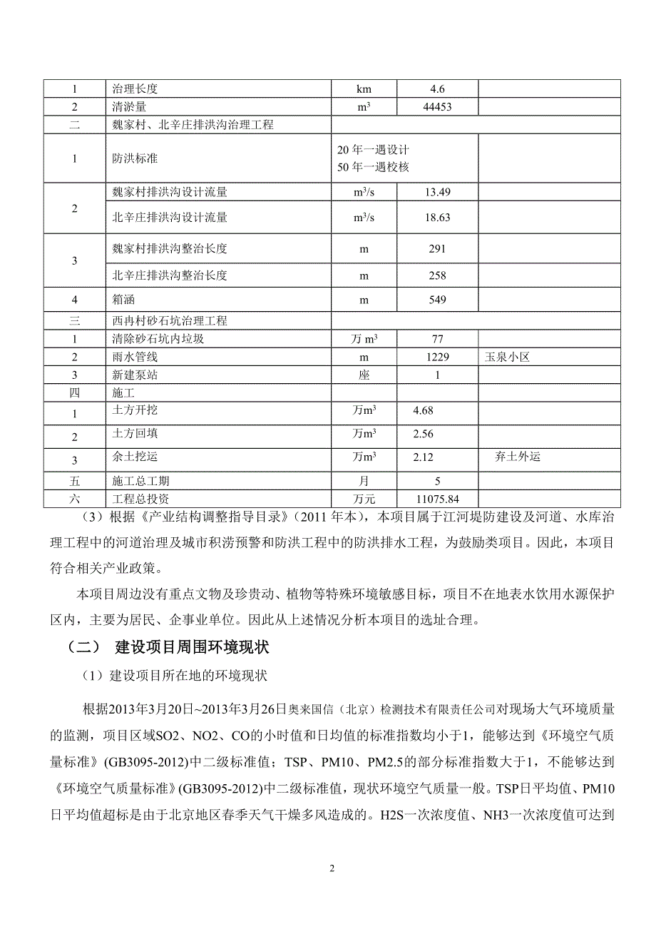 北京南旱河防洪排水工程（一期）环境影响评价报告书_第3页