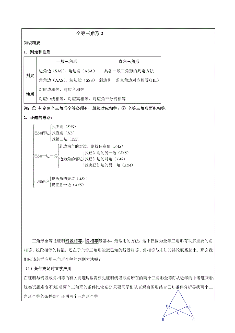 2017春上海教育版数学七下14.2《全等三角形》word教案1_第1页