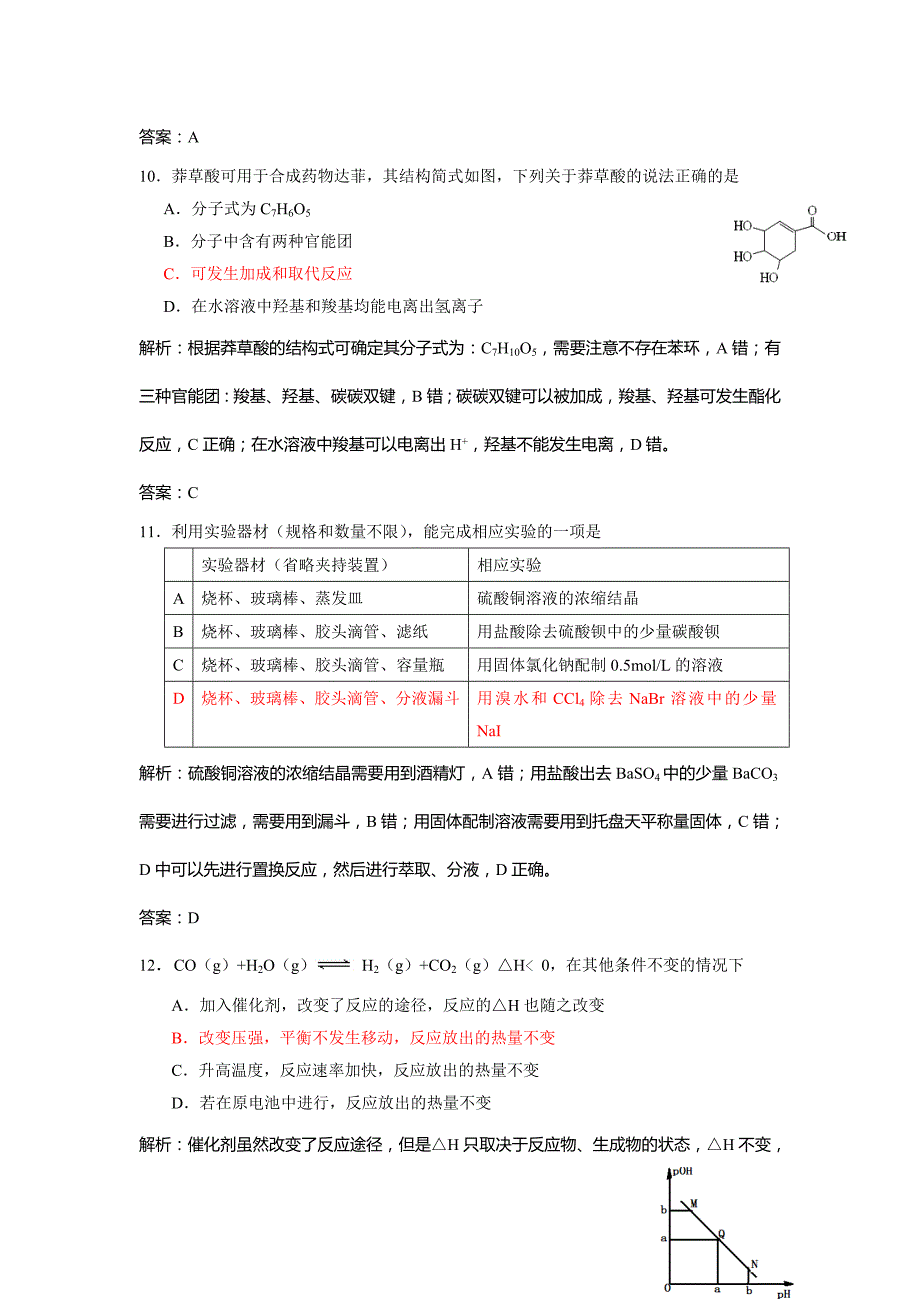 2013年高考真题__理综化学(山东卷)word解析版_第2页