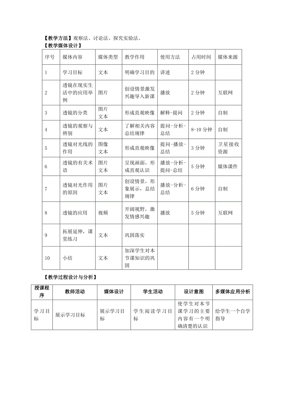 苏科版初中物理八上4.2《透镜》WORD教案1_第3页