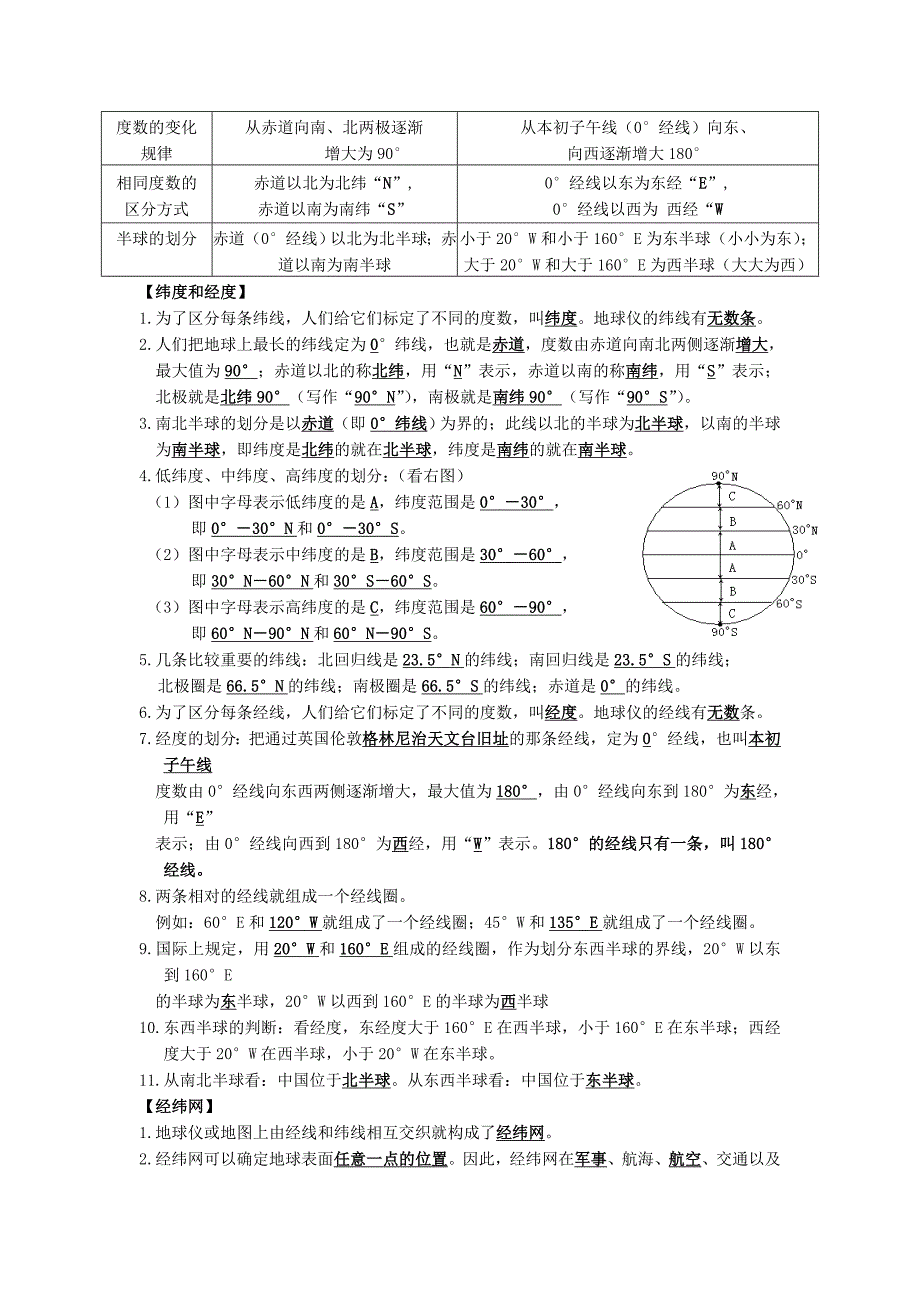 商务星球版地理七年级上册期末复习提纲word下载1_第2页