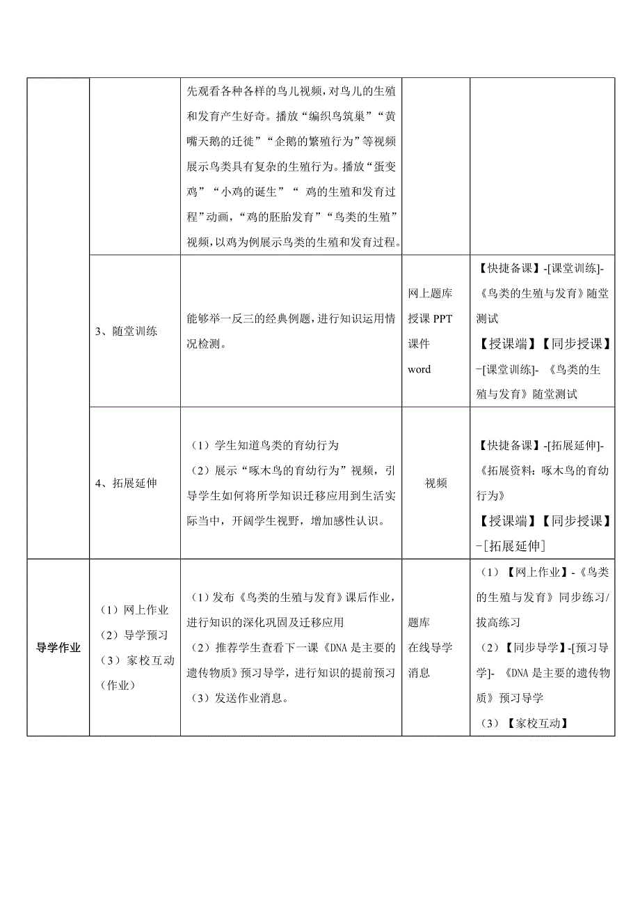 2018春苏教版生物八下21.5《鸟类的生殖与发育》word教案_第2页