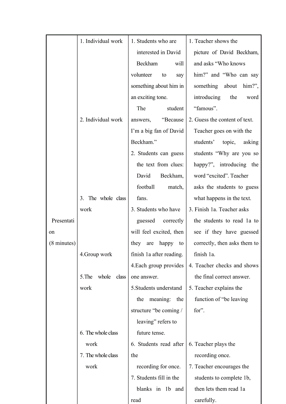 仁爱版英语八年级上册Unit 1 Topic 1《I’m going to play basketball》（SectionD）教案_第4页