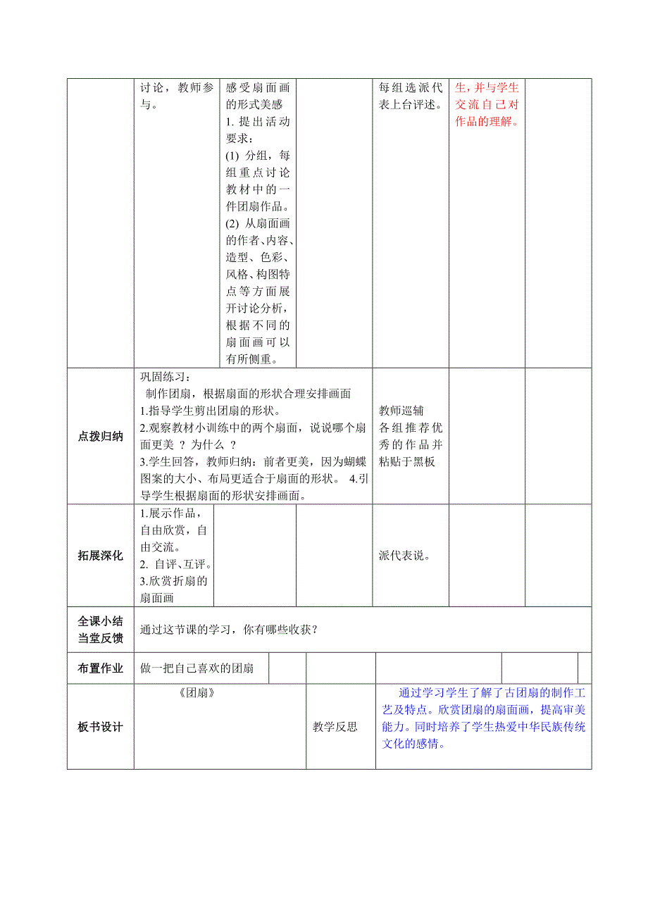 2018春湘教版美术五下第9课《团扇》word教案_第2页