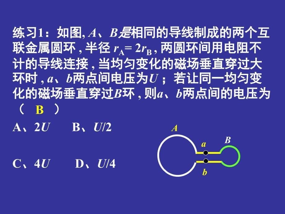 法拉第电磁感应定律综合运用习题课_第5页