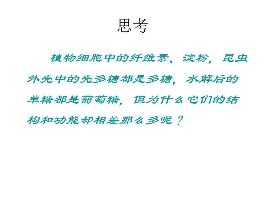 高一生物细胞中的糖类和脂质2_第5页