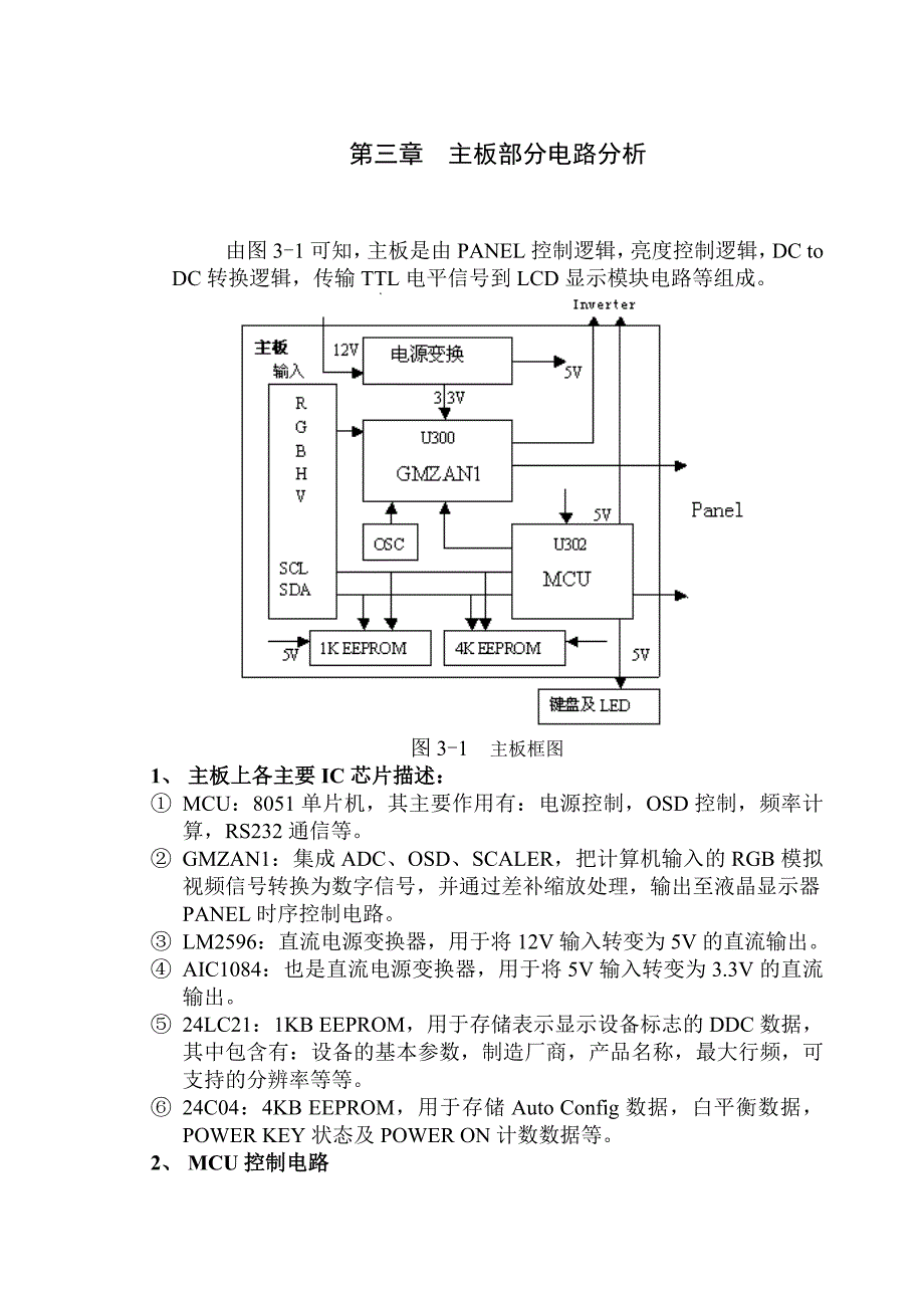 大学计算机  第三章  LCD 主板部分_路分析_第1页