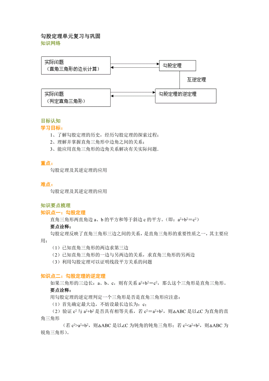 八上勾股定理及其逆定理的复习与巩固[1][1]_第1页