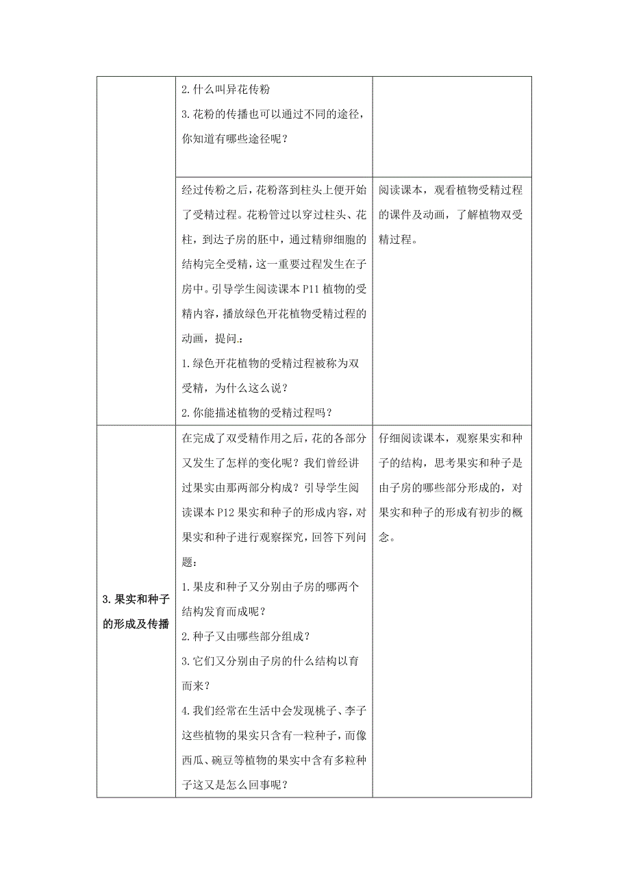 2018春苏教版生物八下21.2《植物的有性生殖》word教案1_第2页