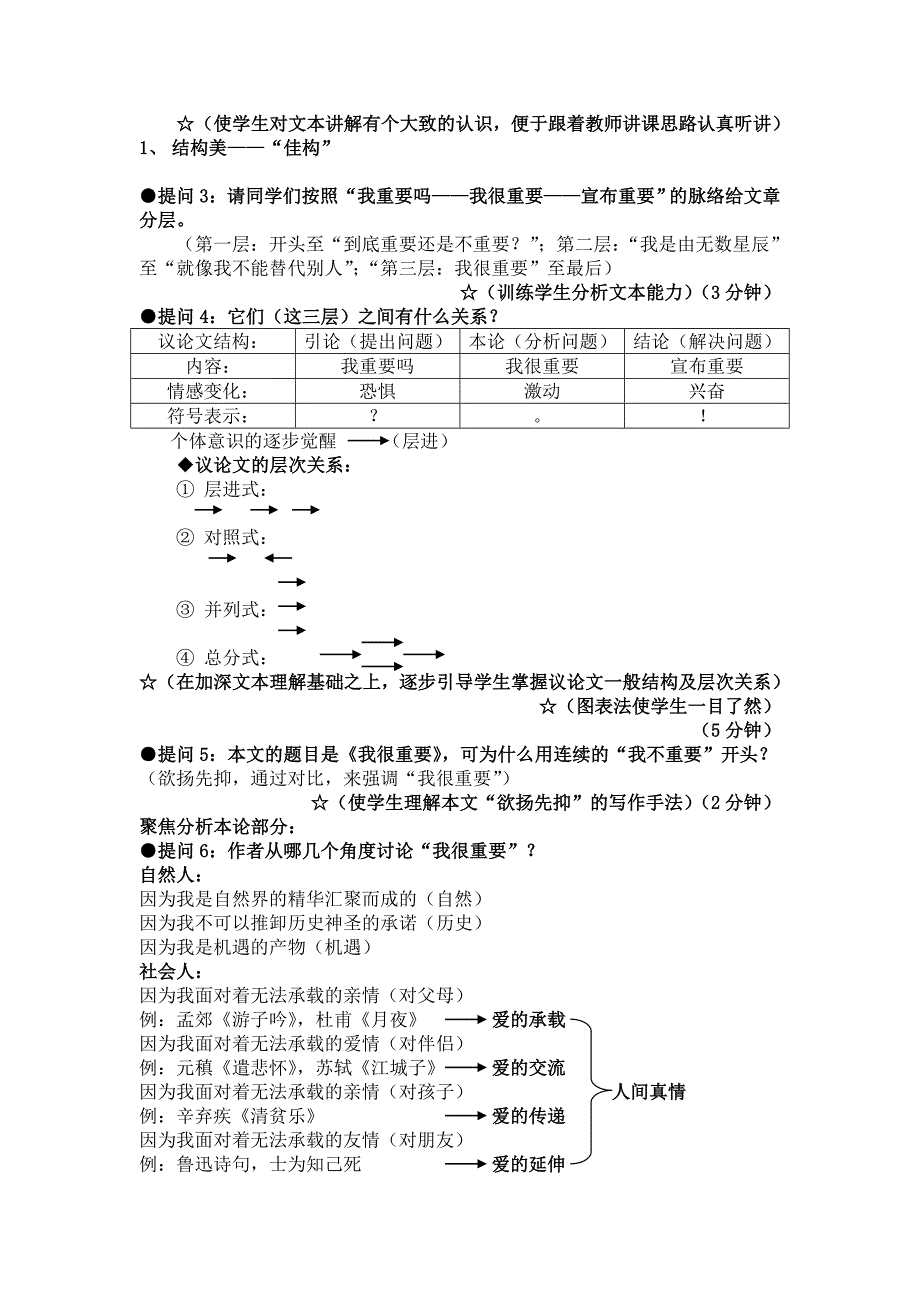 粤教版必修一《我很重要》说课稿_第2页