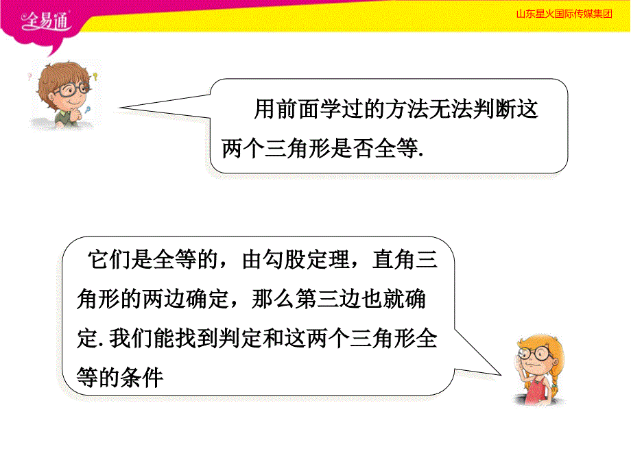 部编沪科版初中数学八年级下册--1.3 直角三角形全等的判定--（精品专供）_第4页