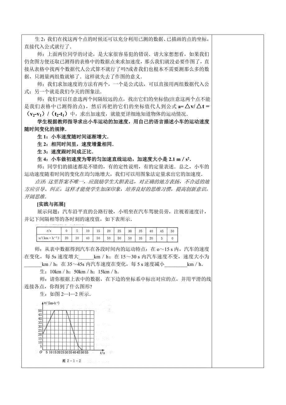 探究小车的速度随时间变化的规律_第5页