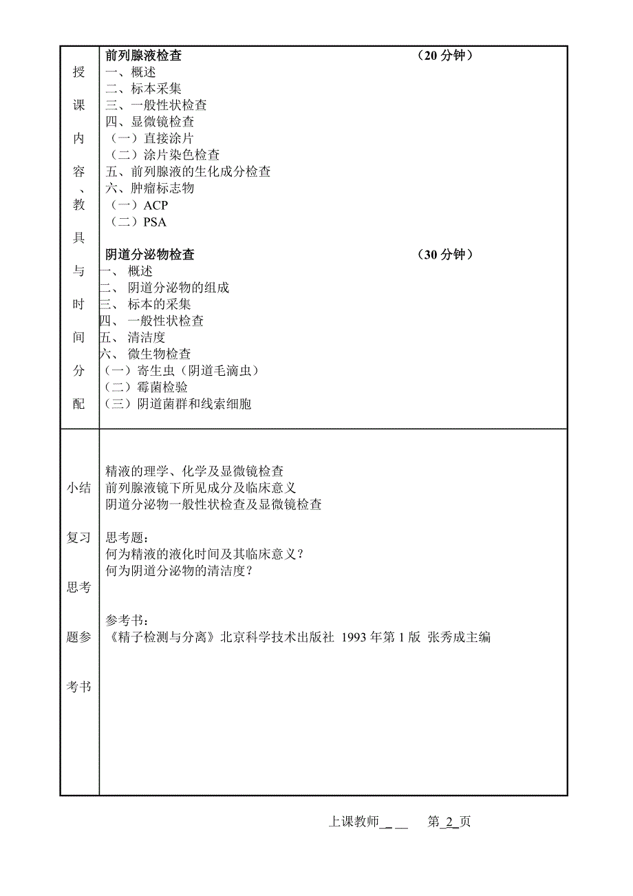 精液、前列腺液、白带 教案_第2页