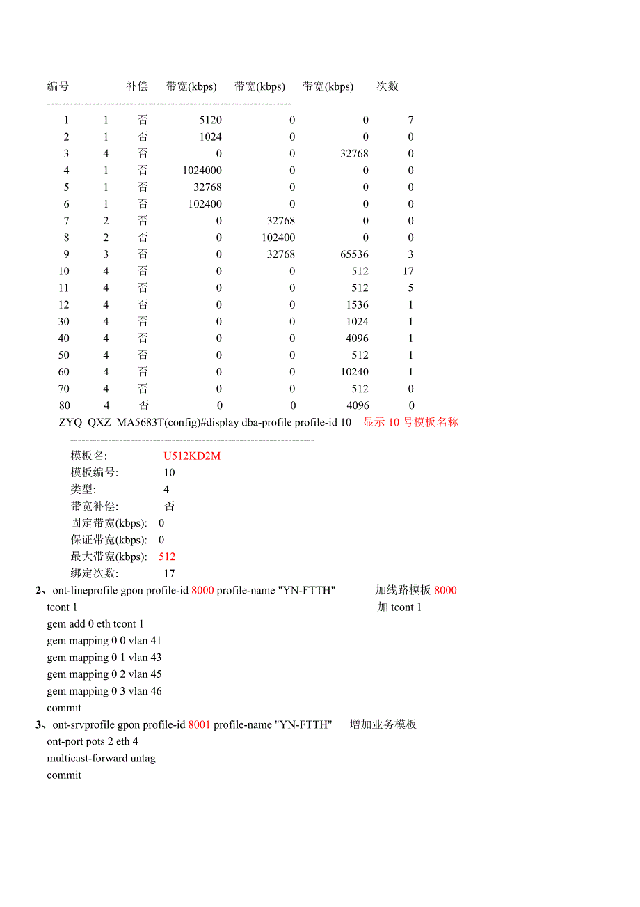 昭通华为ftth(gpon)开通配置手册_第2页