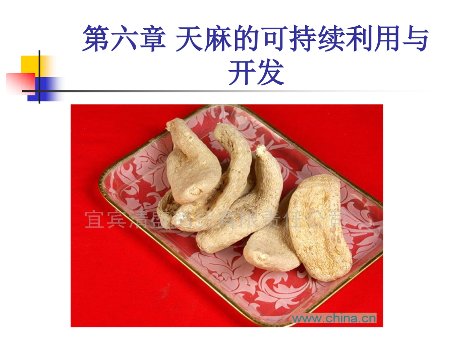 第六章 天麻的可持续利用与开发_第1页