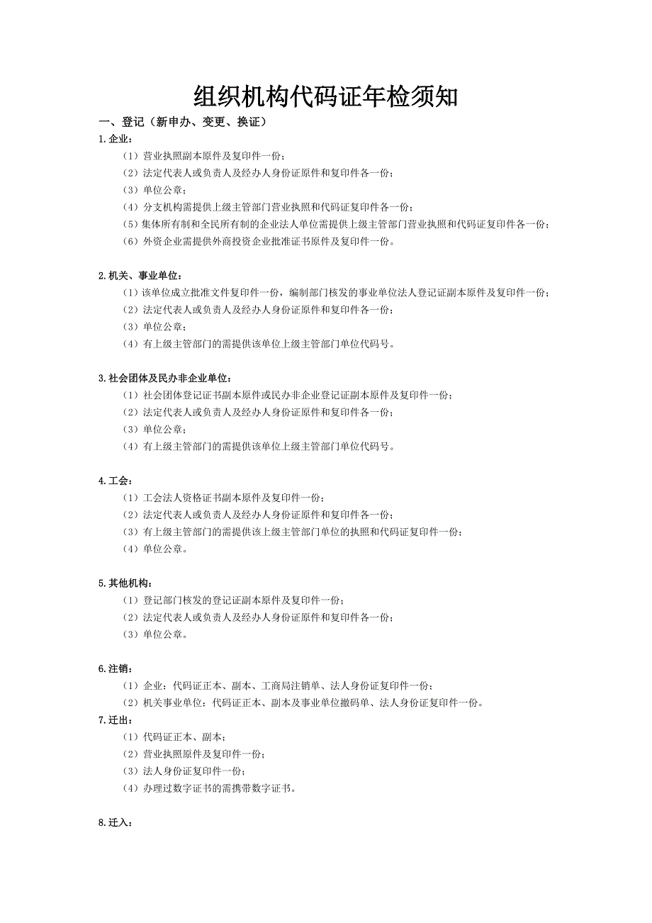 组织机构代码证年检须知_第1页