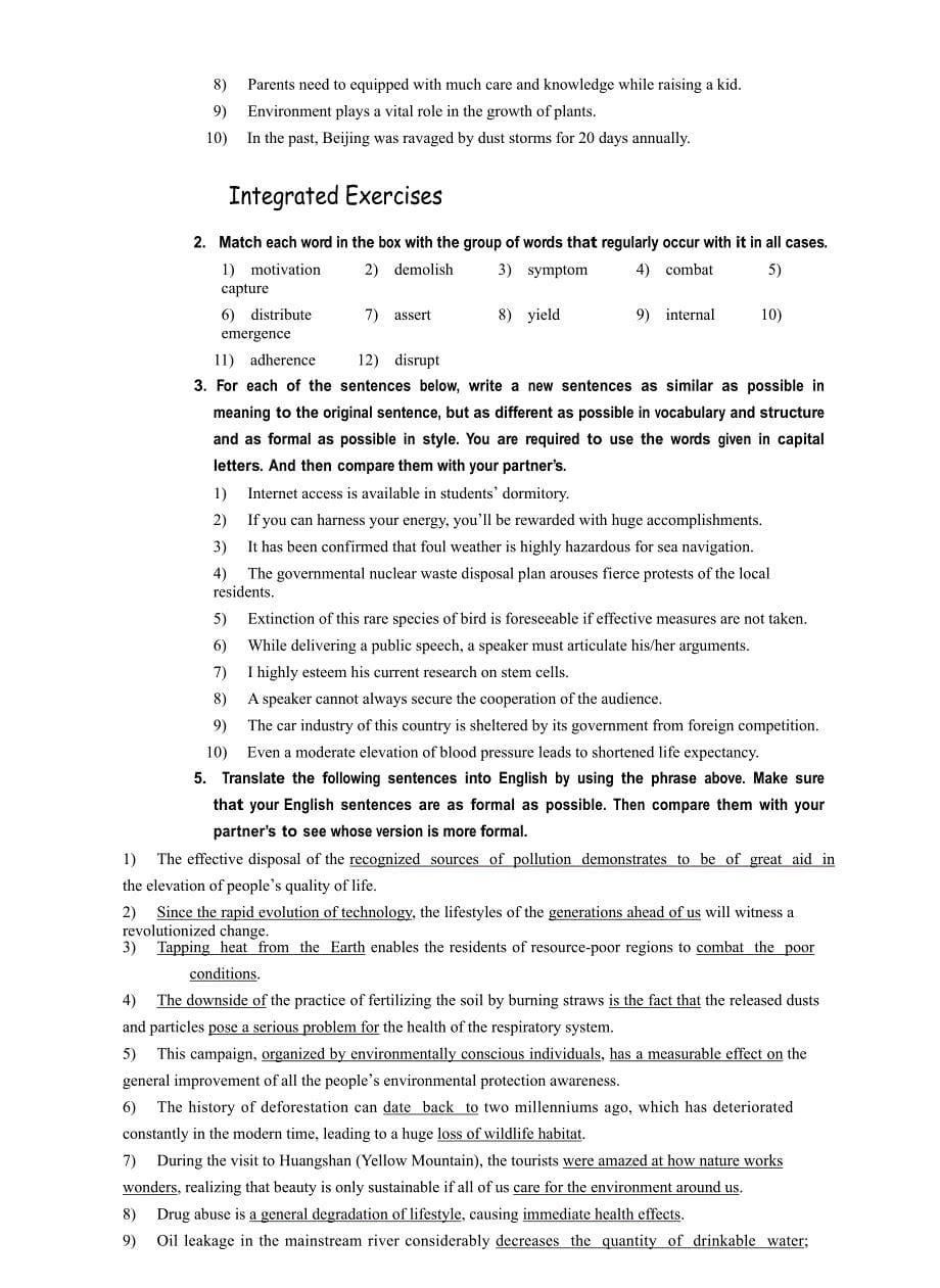 综合学术英语教程练习答案_第5页