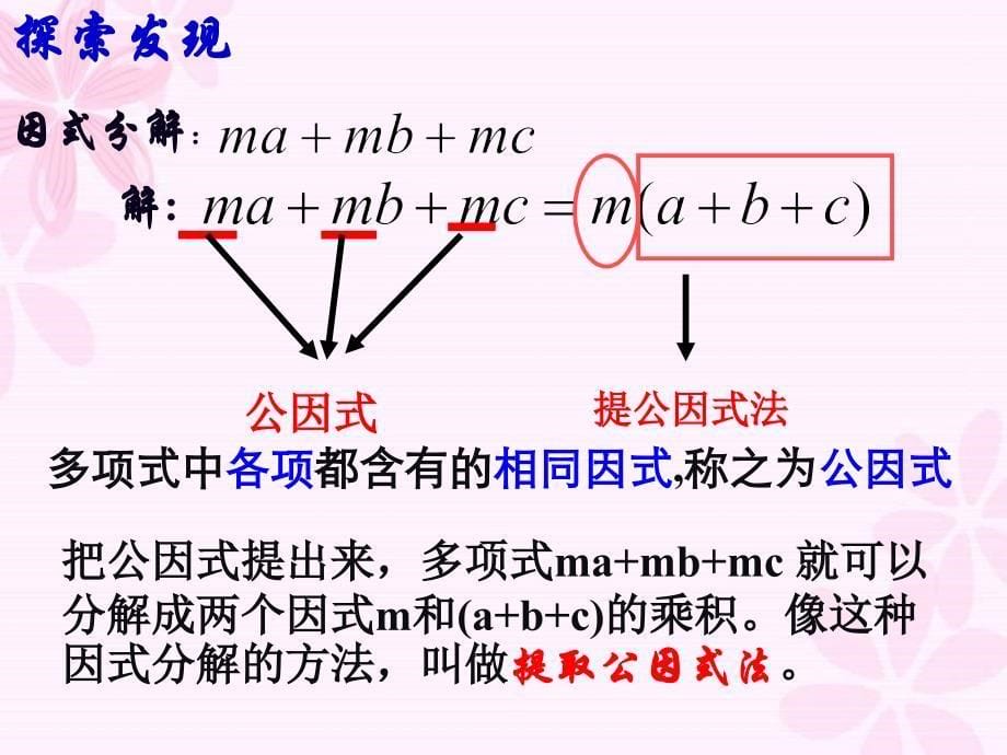 【初中数学】 3.2提公因式法_第5页