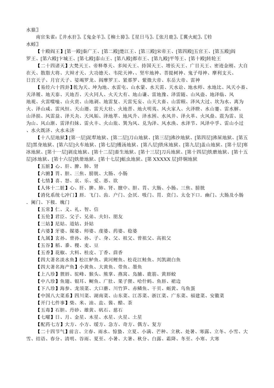 中国传统文化常识集锦索引_第5页