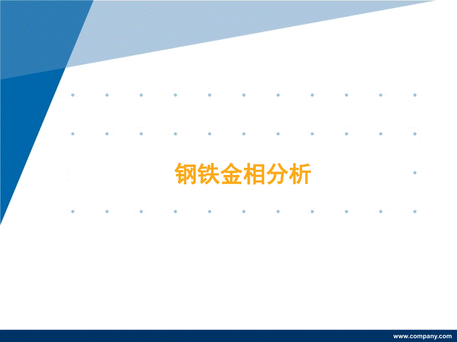 钢铁金相分析_第1页