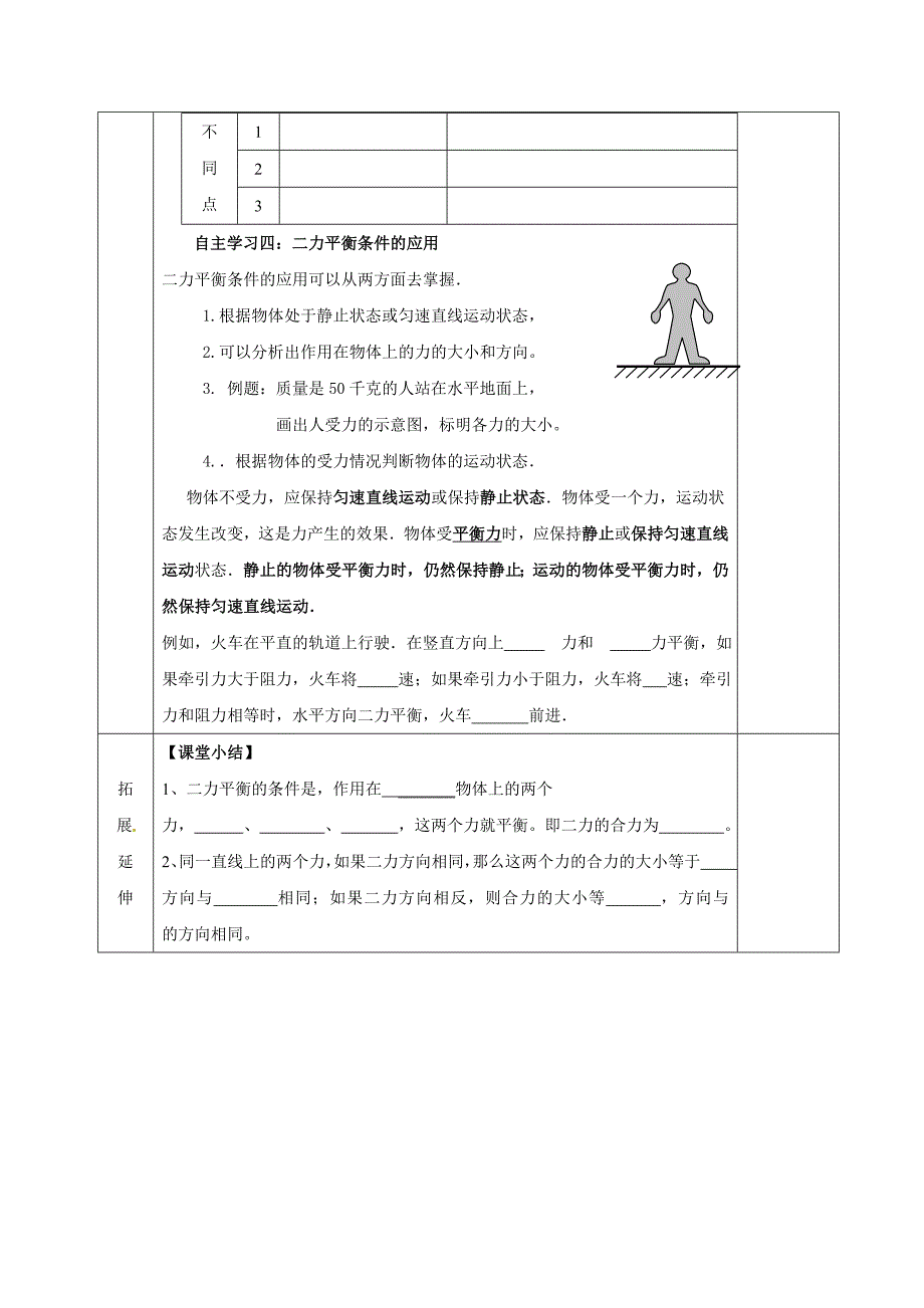 [苏科版]八年级物理下册9.1 二力平衡导学案_第3页