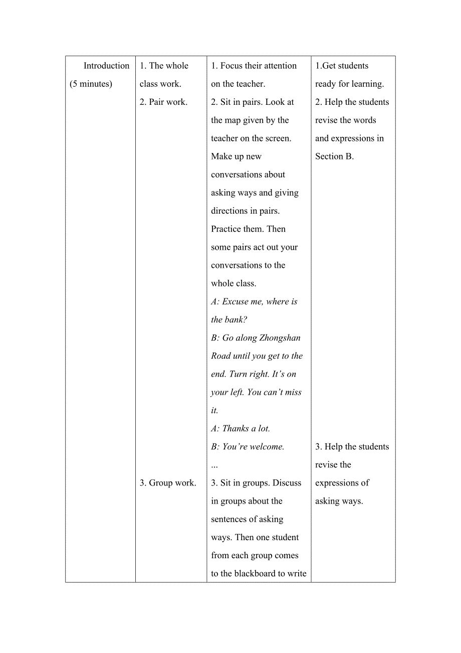 仁爱版英语七年级下册Unit 6 Topic 3《How can I get to the library》（SectionC）word教案_第3页