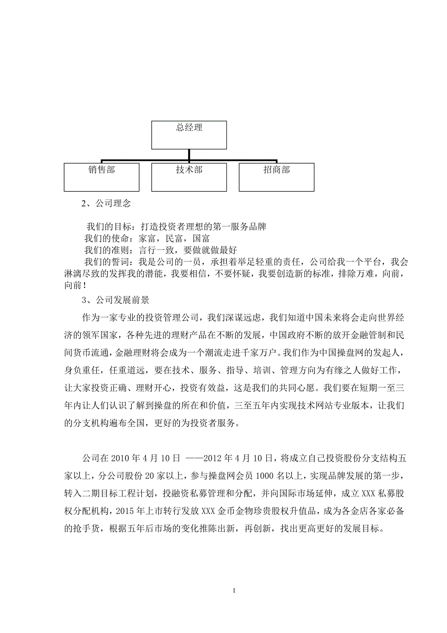 投资咨询有限公司员工手册_第4页