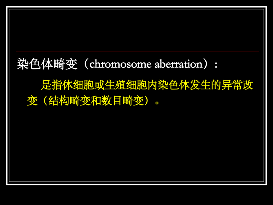 人类染色体畸变chromosome aberration_第3页