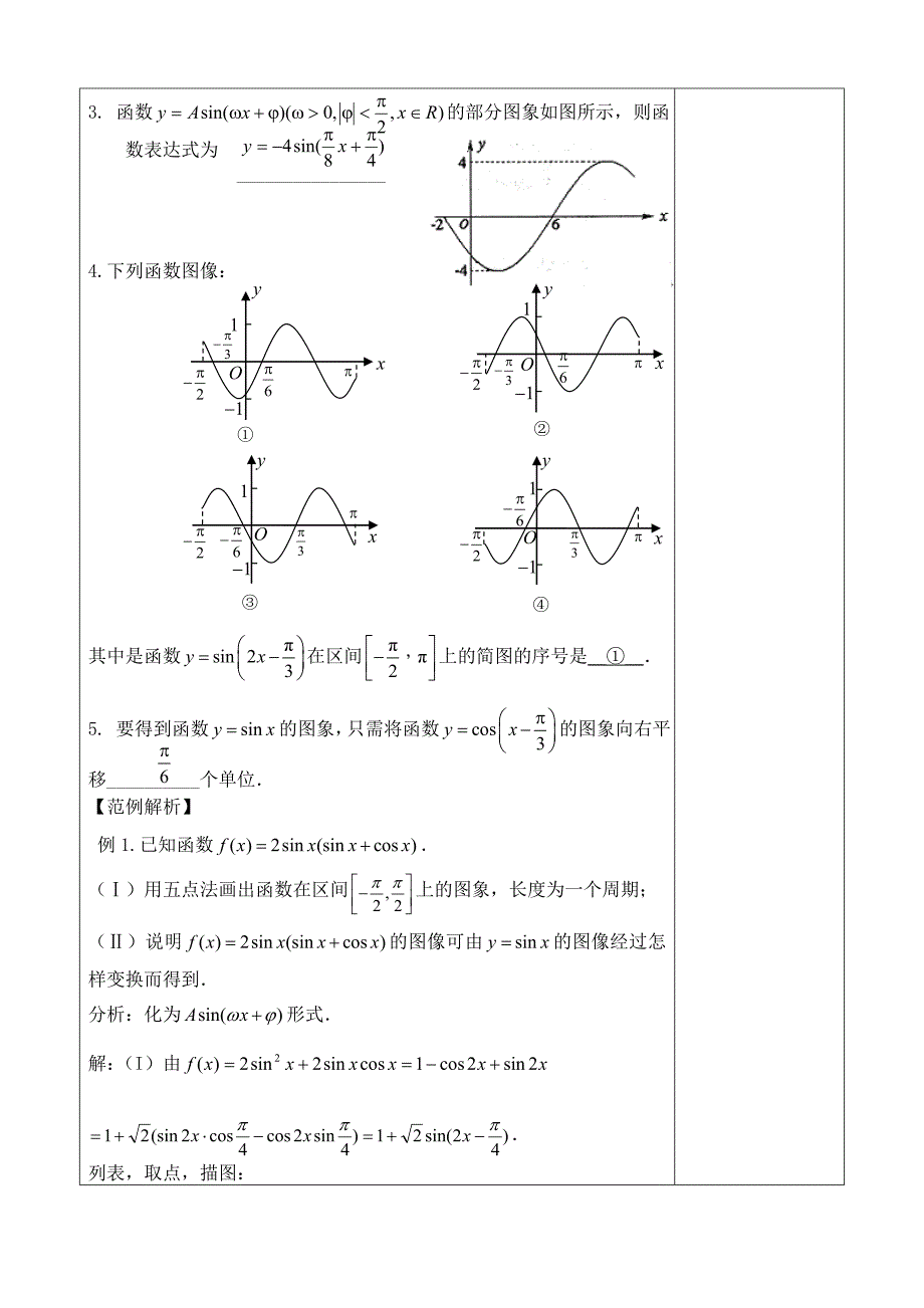 【精编】3.5三角函数的图像与性质(一)-张素云_第2页