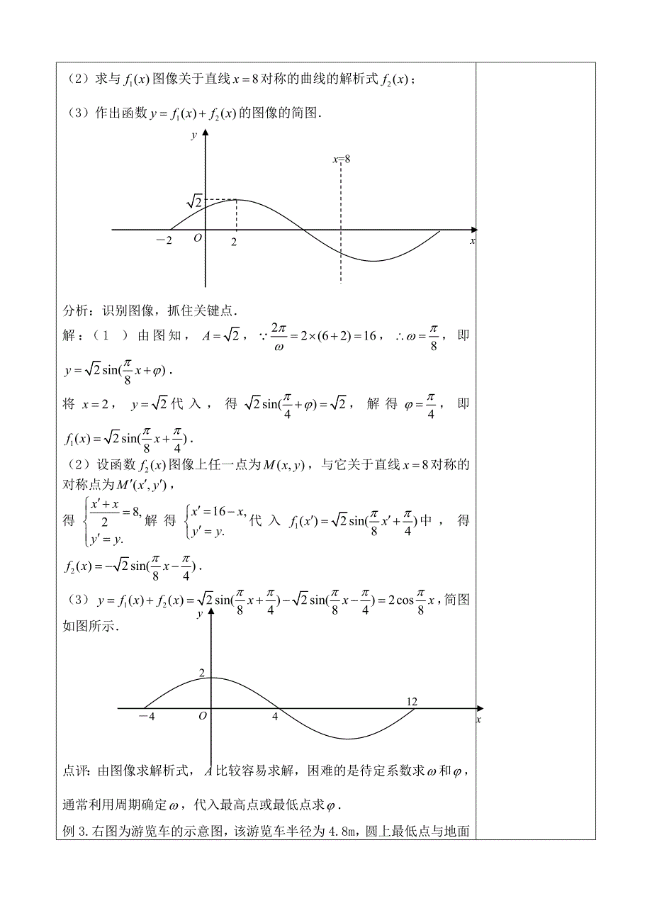 【精编】3.5三角函数的图像与性质(一)-张素云_第4页