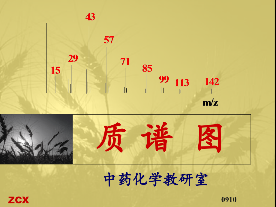 质 谱  图_第1页