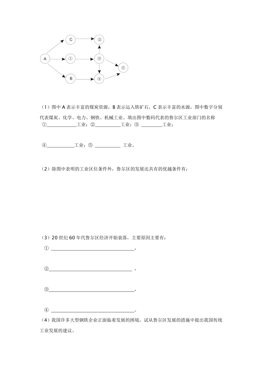 中图版地理必修3《德国鲁尔区的探索》word学案_第3页