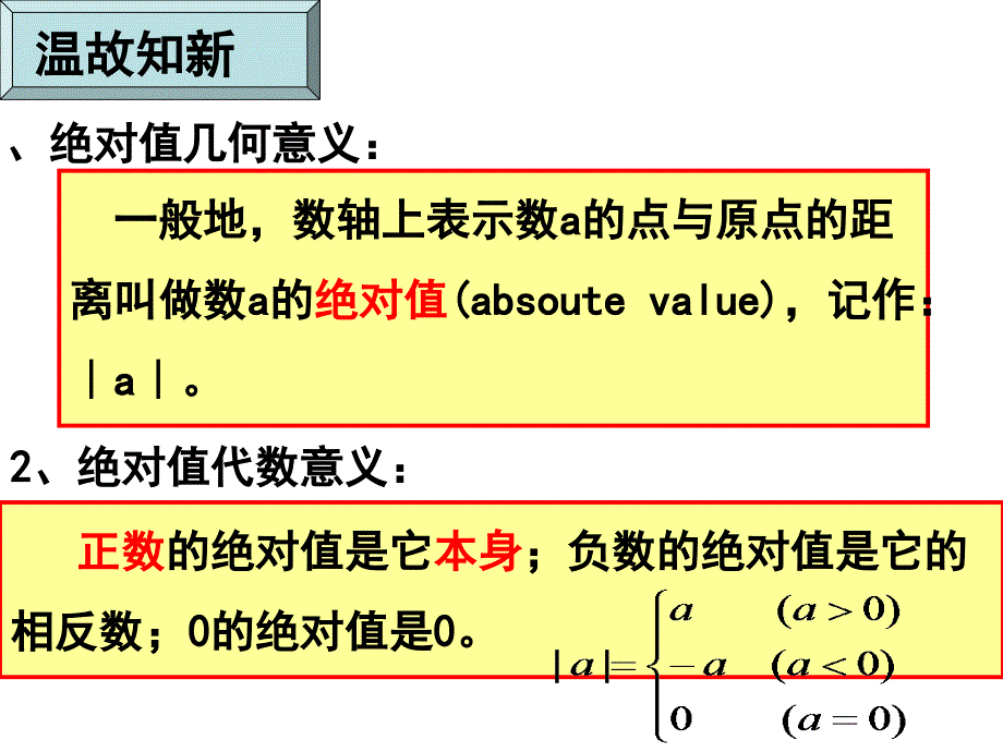 [中学联盟]博才实验中学七年级数学上册《1.2.4含绝对值的最值问题探究》课件_第2页