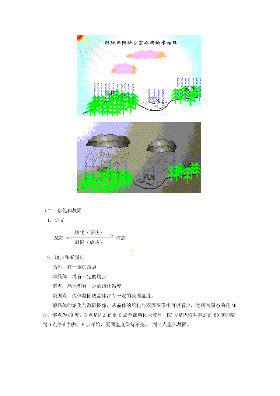 教科版初中物理八上第五章《物态变化》单元教案3_第2页