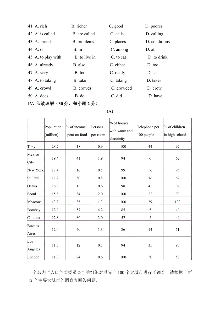 九年级英语中期测试题仁爱版_第4页