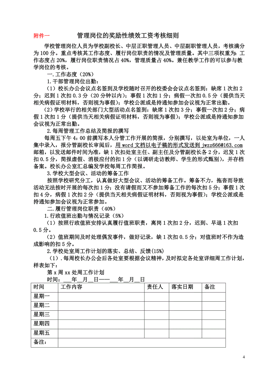 贾汪中专绩效考核实施方案草案_第4页