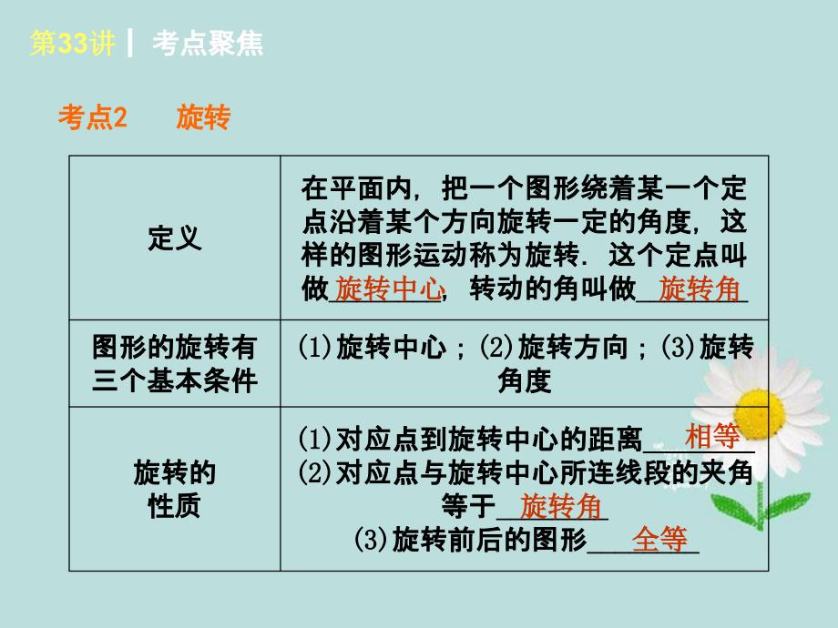 全国中考数学复习方案 第33讲 平移与旋转课件 新人教版_第3页