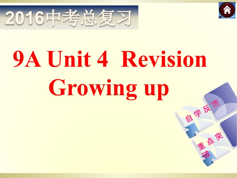 中学联盟江西省上饶市玉山县群力中学2016届中考总复习英语课件：9a unit4 revision (共37张ppt)_第1页