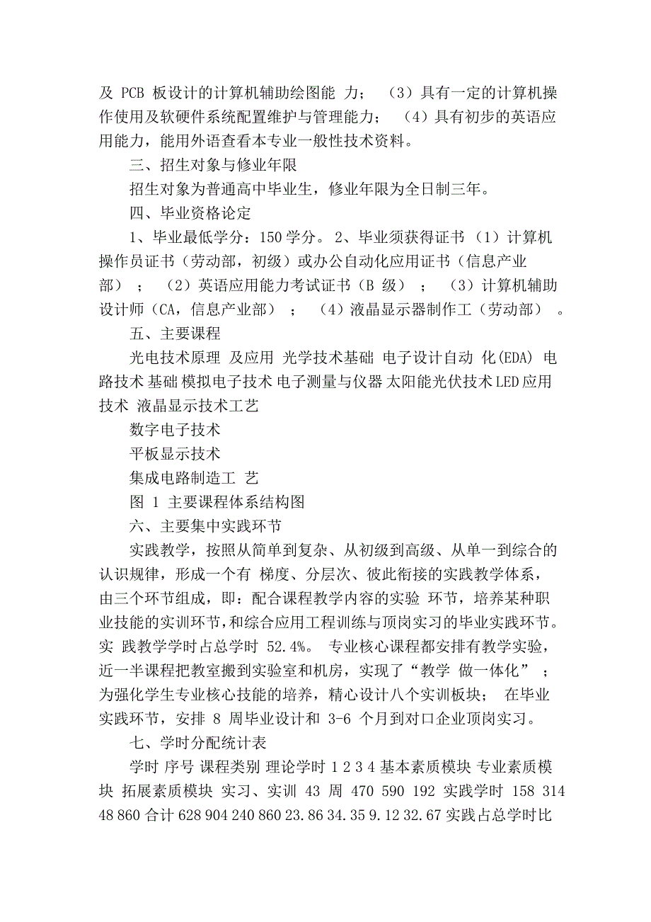 武汉交通光电子技术专业人才培养方案09_第2页