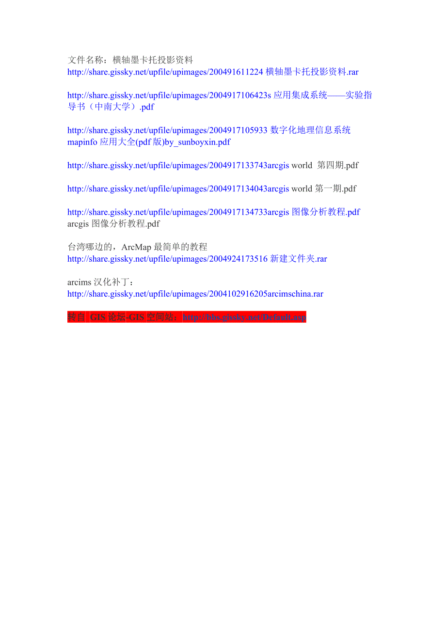 大量gis文章及软件教程目录_第4页