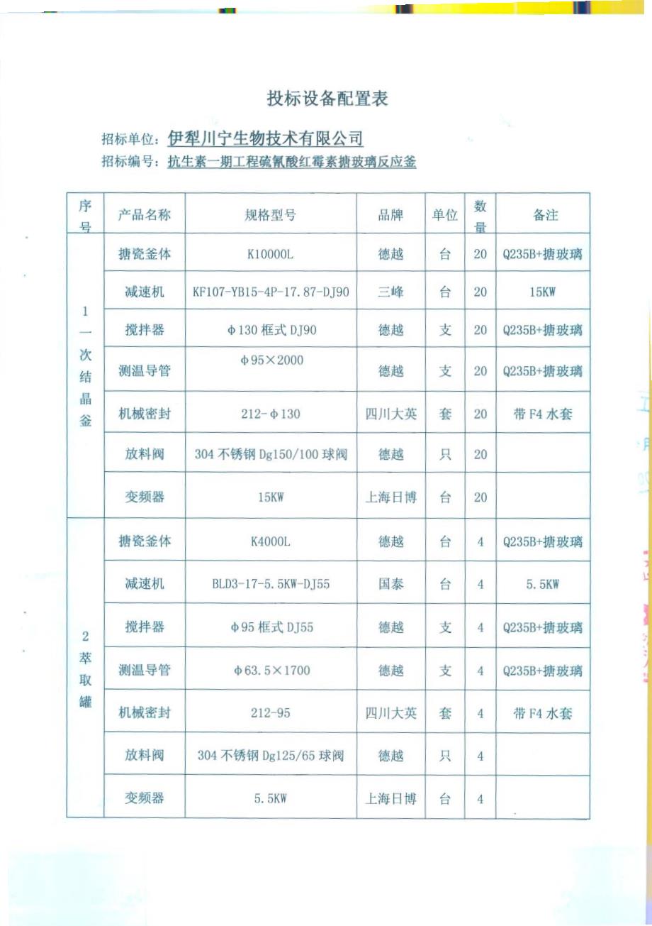 搪瓷反应釜淄博华星一次结晶罐溶解罐图纸_第1页