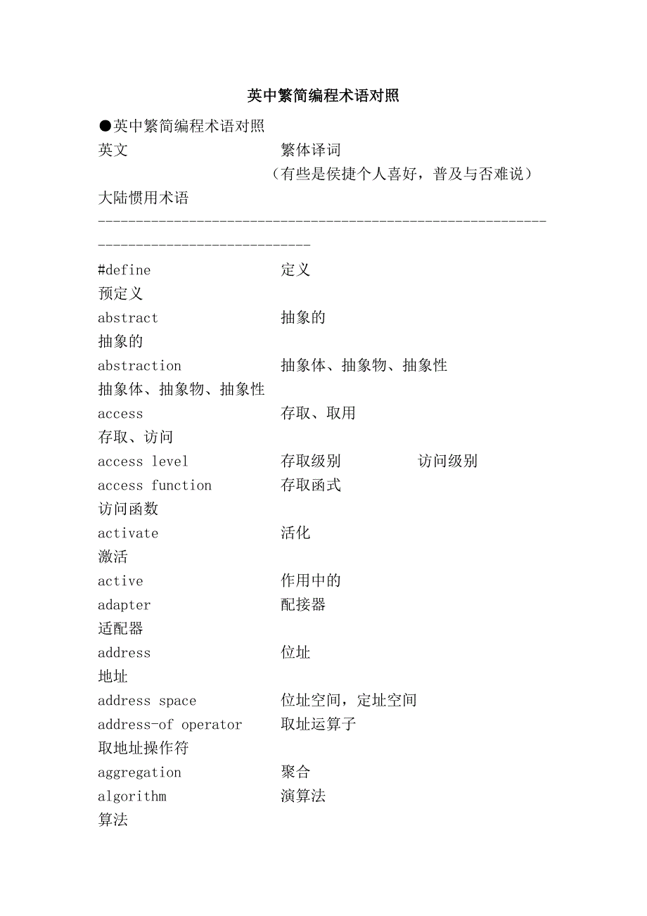 英中繁简编程术语对照_第1页