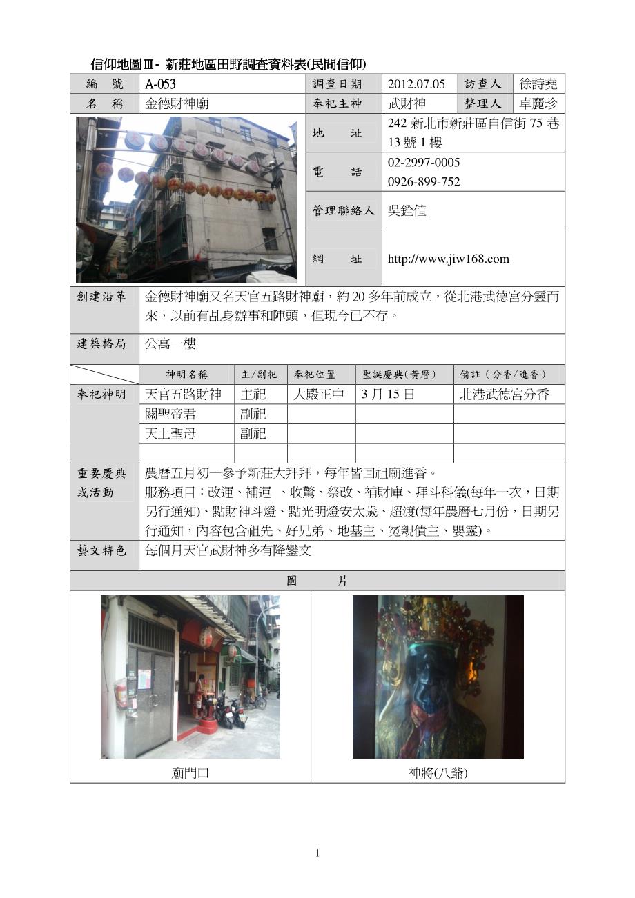 新北市新庄区自信街巷地址_第1页