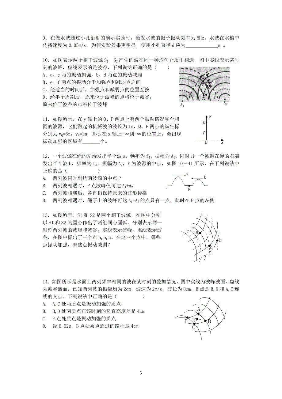 波的衍射和干涉_第3页