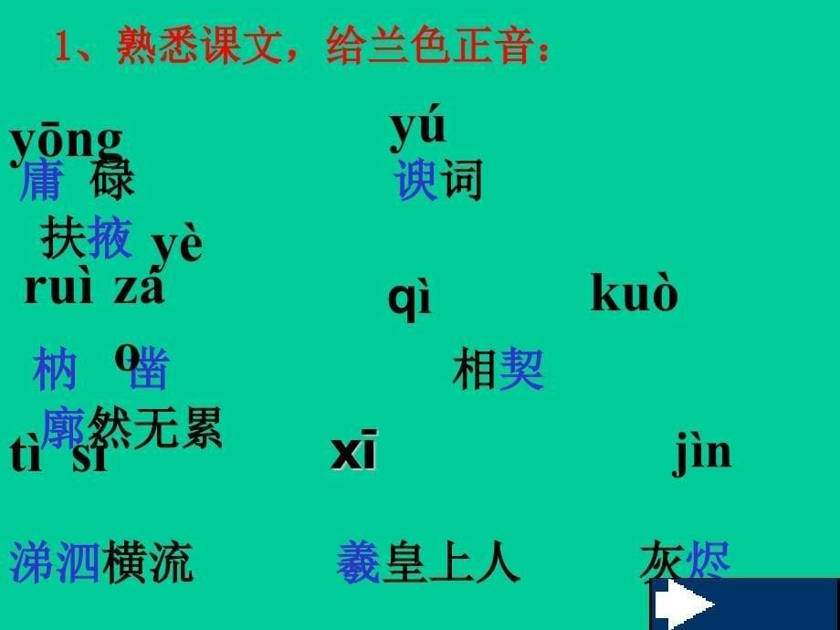 浙江省温州市平阳县鳌江镇第三中学九年级语文上册 2-7 傅雷家书课件2 新人教版_第5页