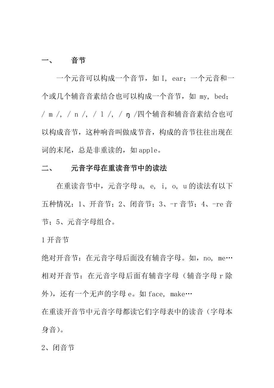 东莞龙泉国际大酒店回顾英语读音规则_第5页