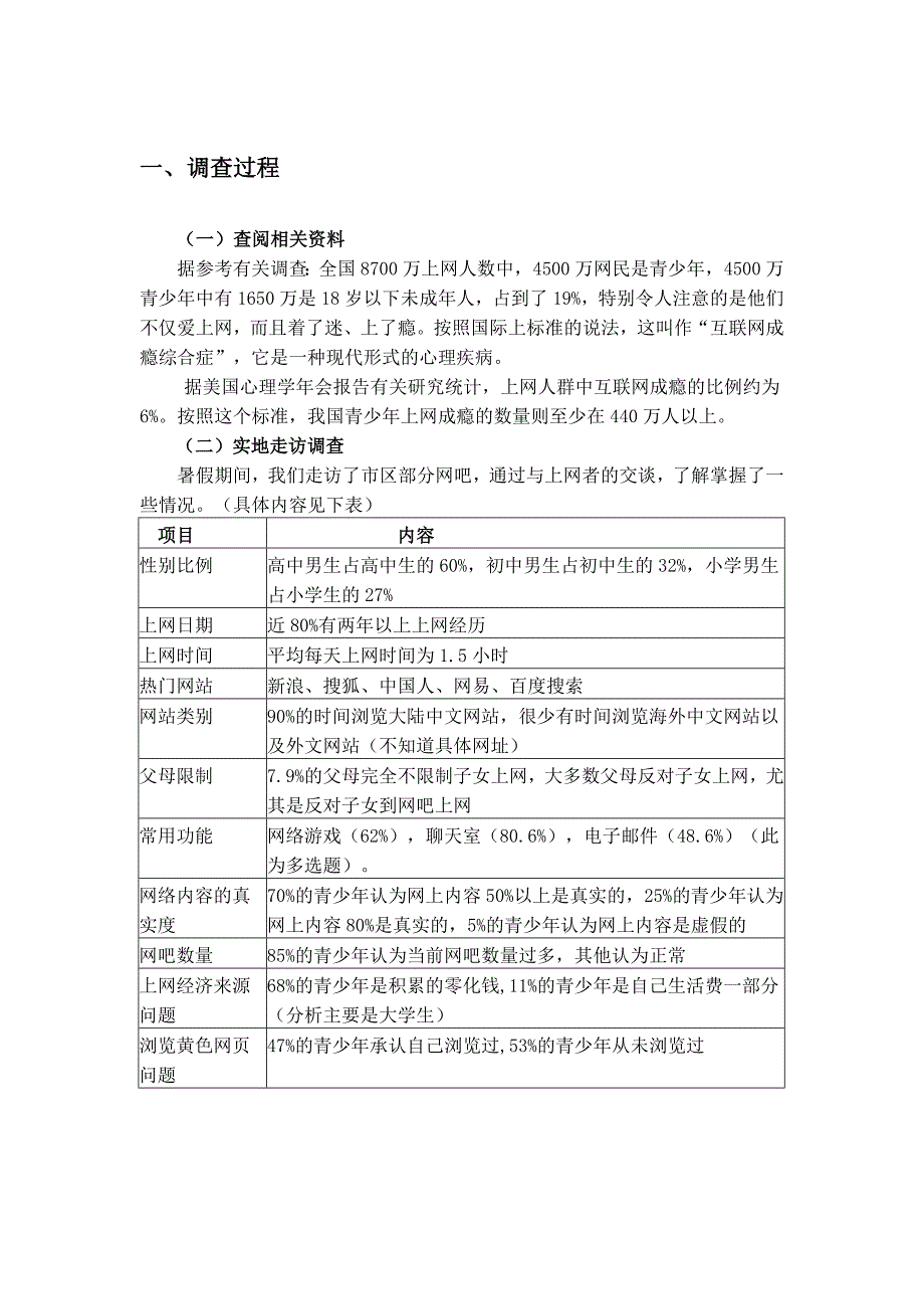 关于青少年上网问题的调查报告_第3页